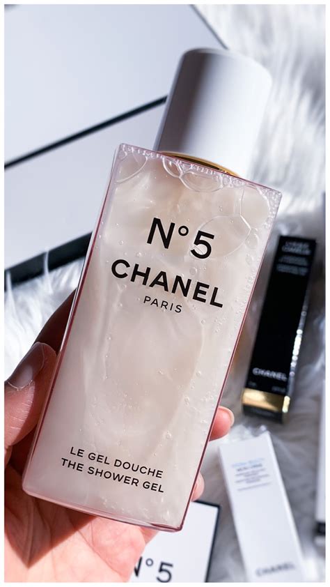 chanel 5 bath gel|Chanel shower gel.